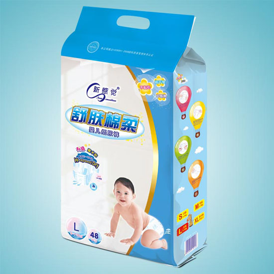 新感覺(jué)舒膚棉柔嬰兒紙尿褲L碼48片