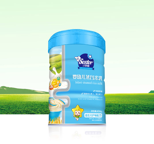 小萌星益生元護暢配方嬰幼兒蒸谷米乳