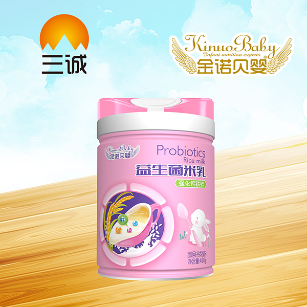 金諾貝嬰益生菌米乳-強(qiáng)化鈣鐵鋅