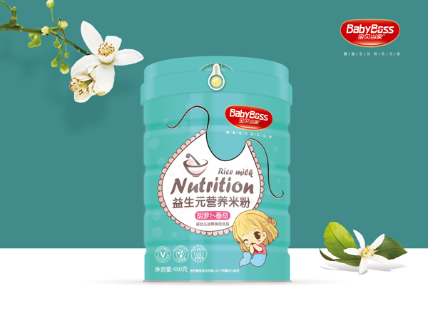 寶貝當(dāng)家胡蘿卜番茄益生元營養(yǎng)米粉 聽裝