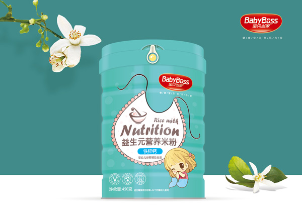 寶貝當(dāng)家鐵鋅鈣益生元營養(yǎng)米粉 聽裝