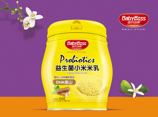 寶貝當(dāng)家DHA淮山益生菌小米米乳