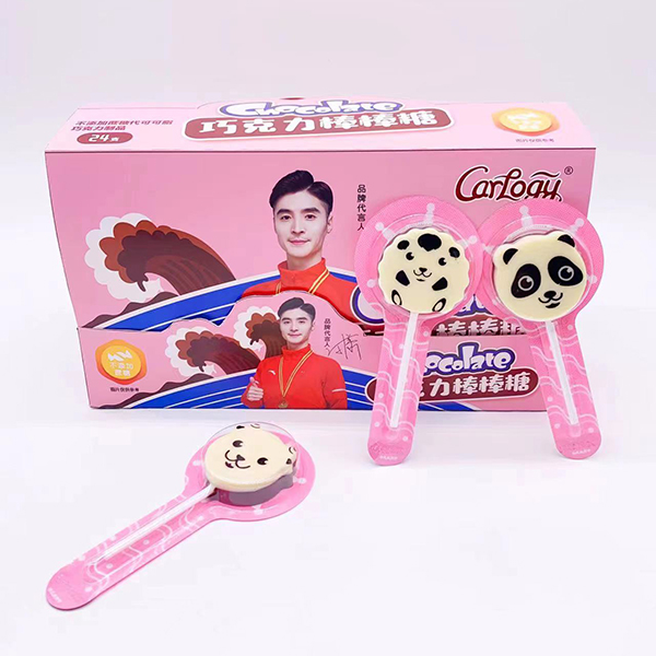 卡樂琪巧克力棒棒糖 粉色