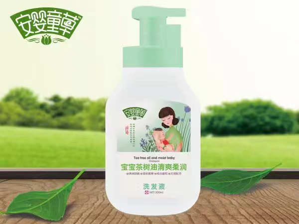 安嬰童草寶寶茶樹油清爽柔潤洗發(fā)液
