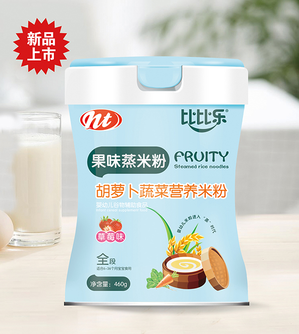 比比樂(lè)胡蘿卜蔬菜果味蒸米粉 聽(tīng)裝