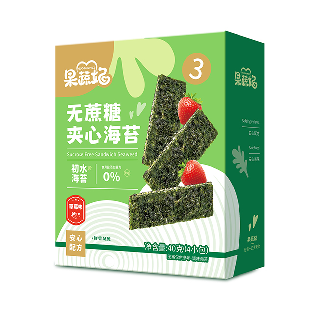 果蔬妃無(wú)蔗糖夾心海苔 草莓味