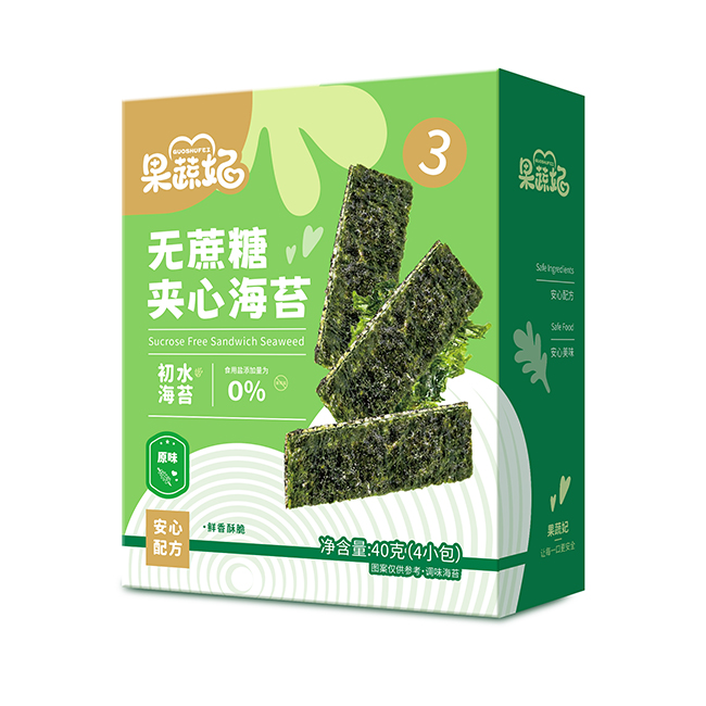果蔬妃無(wú)蔗糖夾心海苔 原味