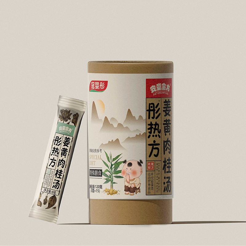 安童金方彤熱方姜黃肉桂湯