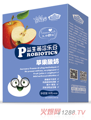 超級(jí)冠益生菌溶樂(lè)豆（蘋(píng)果酸奶
