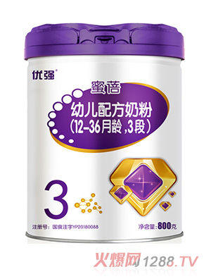 圣元優(yōu)強(qiáng)蜜蓓幼兒配方奶粉（12-36月齡，3段）800g