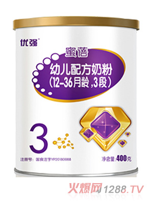 圣元優(yōu)強(qiáng)蜜蓓幼兒配方奶粉（12-36月齡，3段）400g