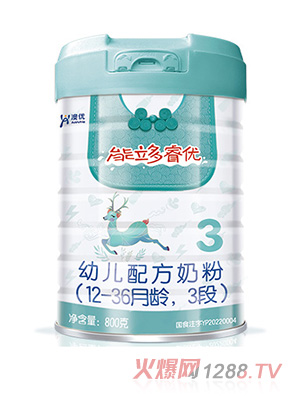 澳優(yōu)能立多睿優(yōu)幼兒配方奶粉（12-36月齡，3段）